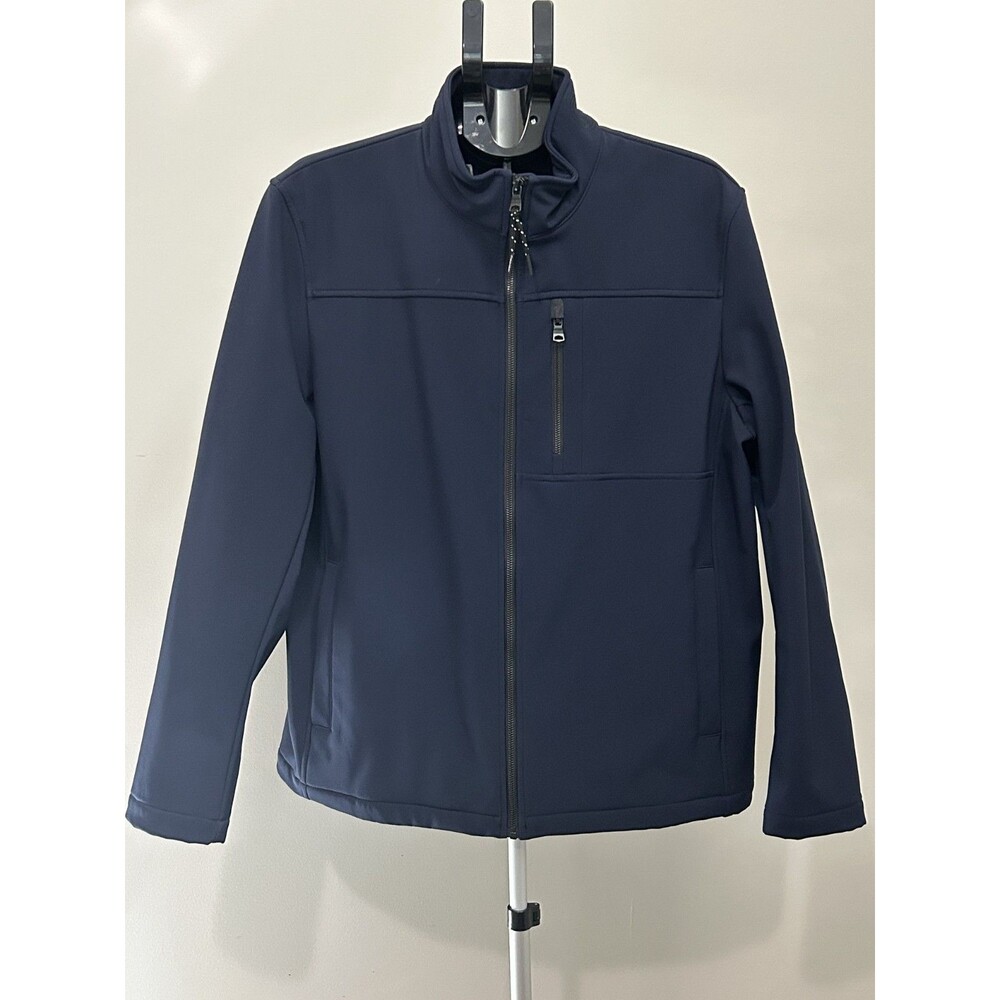 Calvin Klein Water Resistant Jacket Mens L Navy Blue Breathable 4 Way Stretch